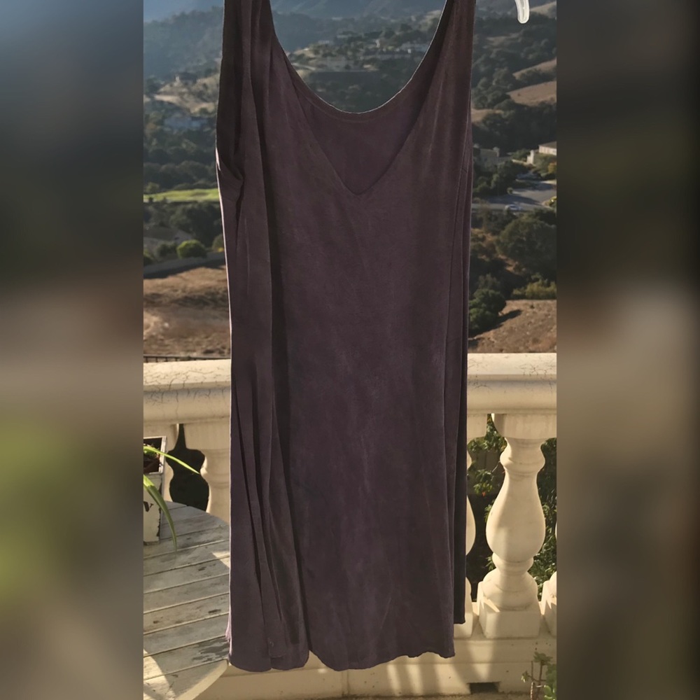 Purple Satin Dress